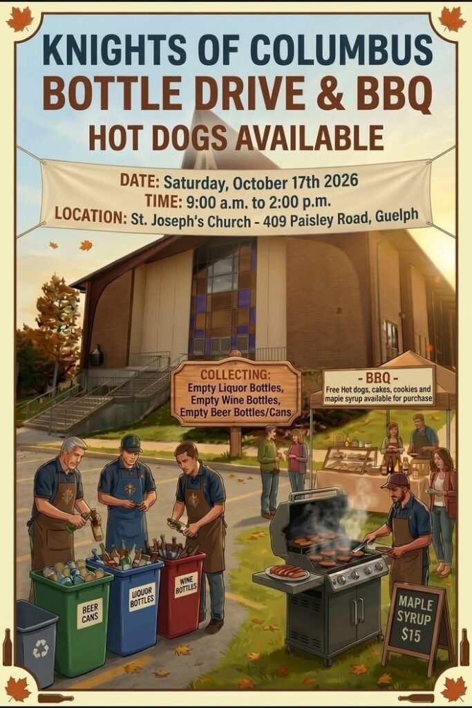 Bottle Drive at St. Joseph Church Oct. 17