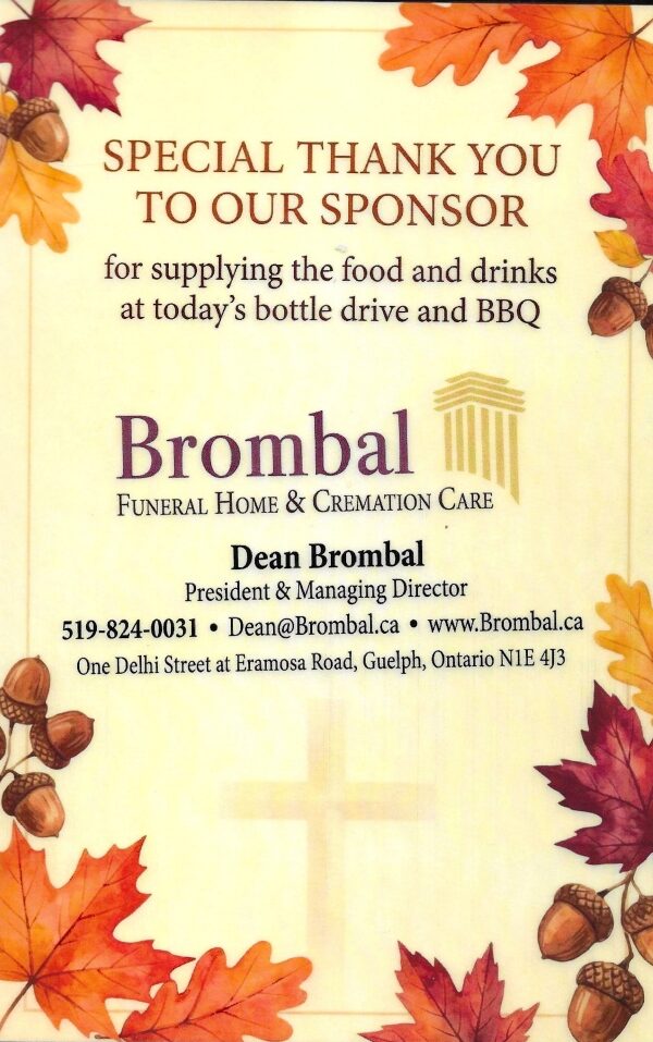 Bottle Drive Oct 2026 Sponsor